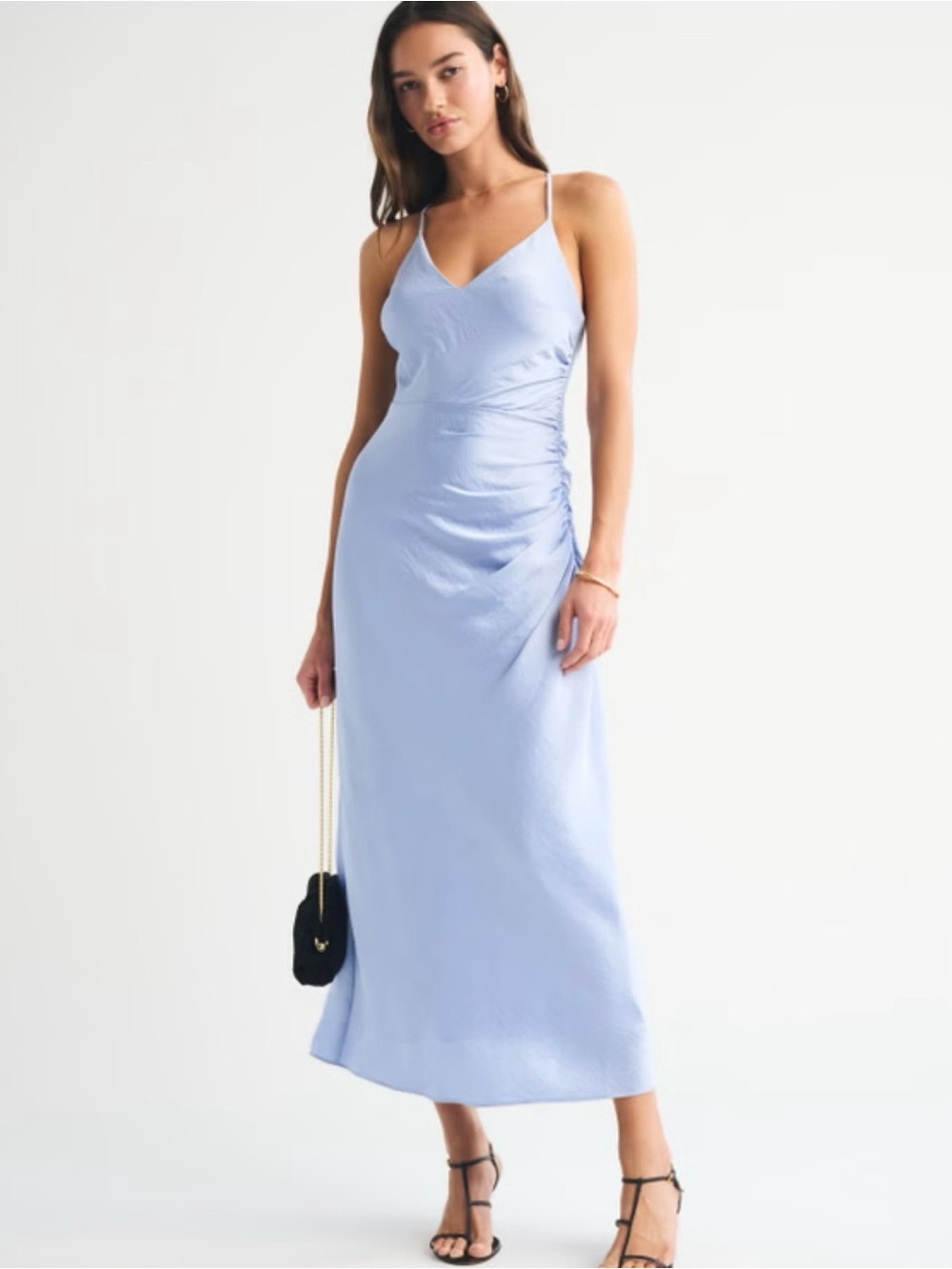 Abercrombie & Fitch Open-Back Hardware Maxi Dress